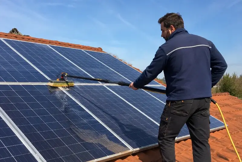 Nettoyage et entretien de panneaux solaires à Templemars
